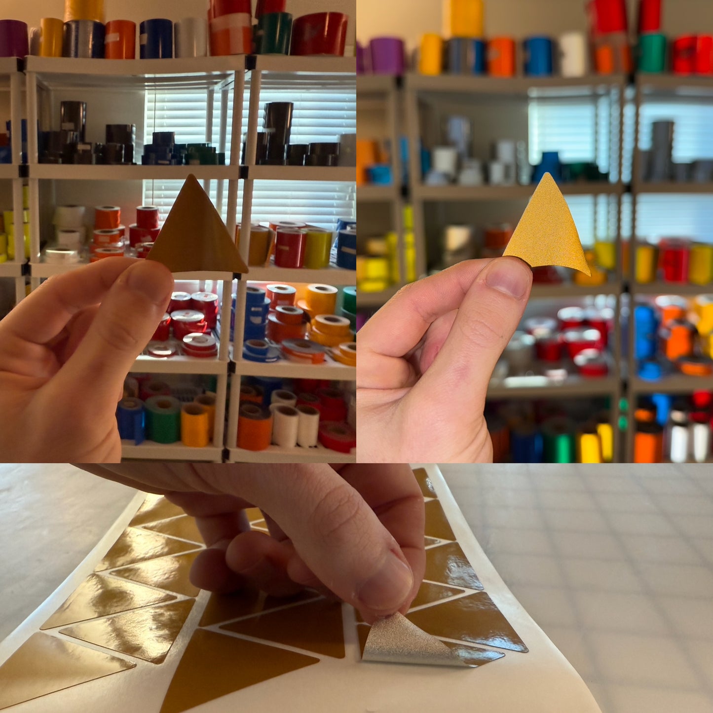 8 Reflective 3" x 2.65" ELG Triangles - Reflective Pro