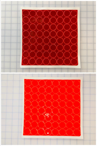 Oralite Reflective 1" Red Hot Dots (64 Circles Per Sheet) - Reflective Pro