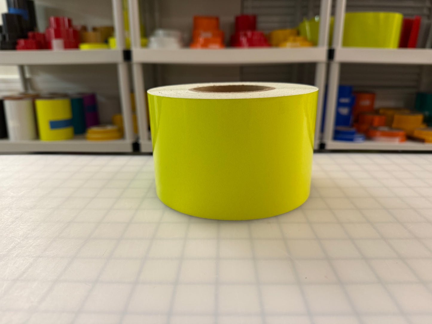 4" Inch Fluorescent Lime Reflective Tape Nikkalite 48000 (Type 1 ELG)