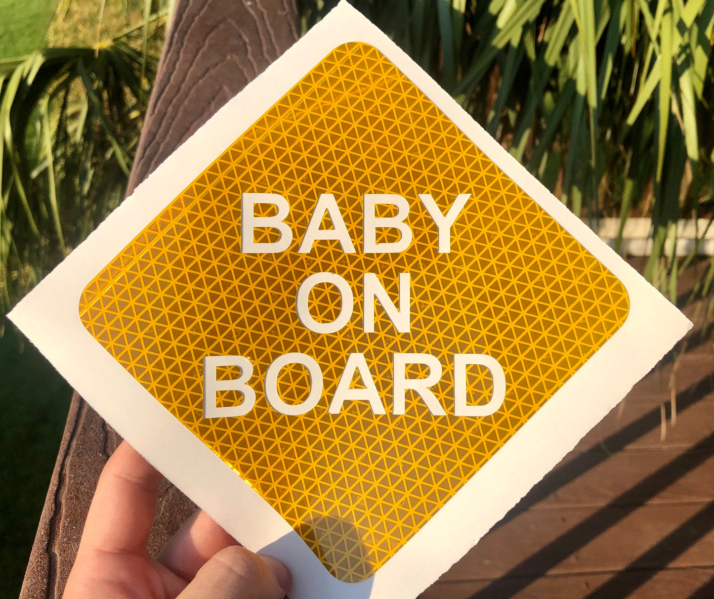 Reflective "Baby On Board" "Kids On Board" "Twins On Board" Prismatic Sticker