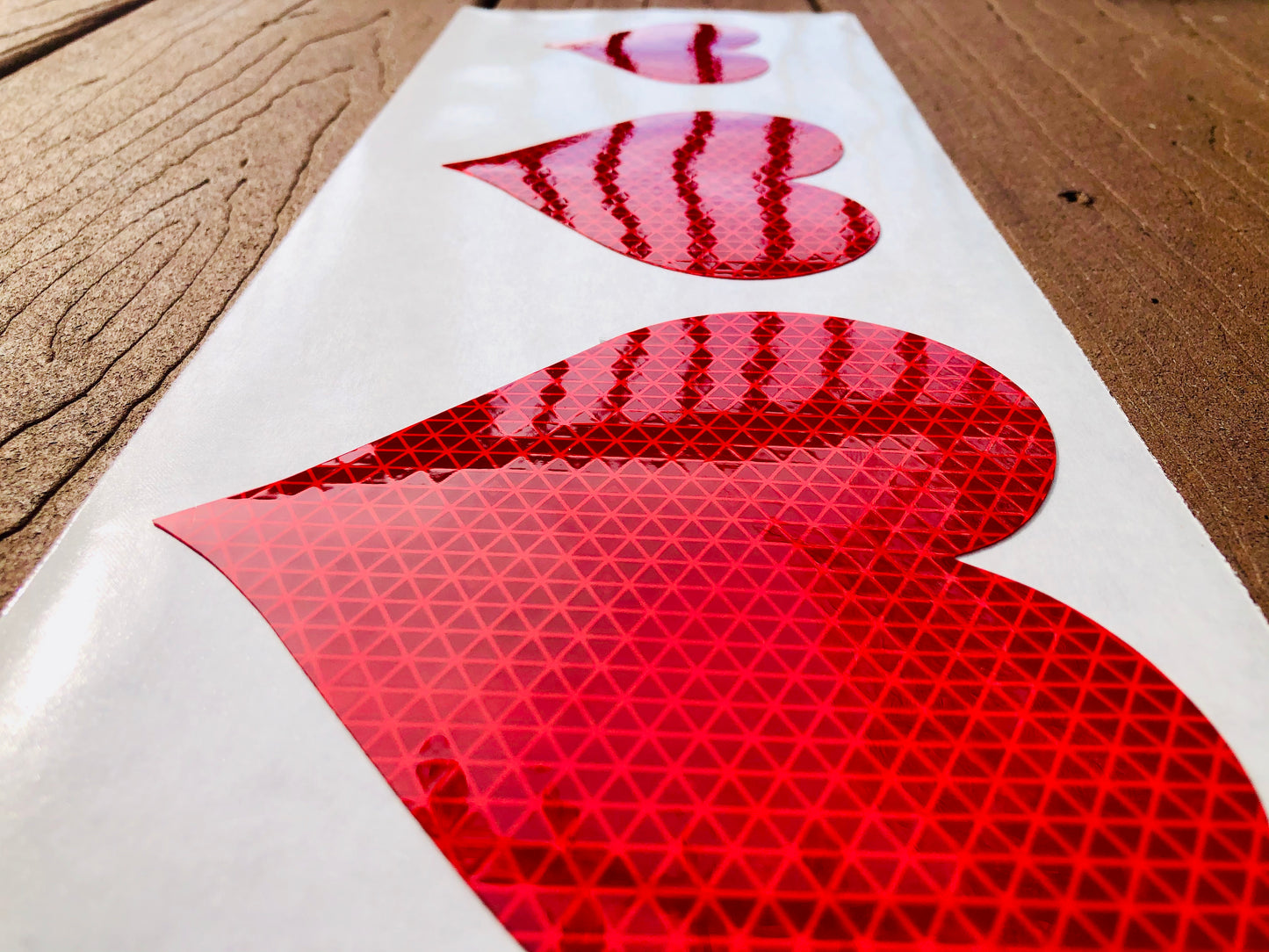 Reflective Prismatic "Heart" Sticker Oralite V98
