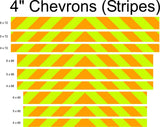Lime & Orange Reflective Chevron Panel (Multiple Sizes) - Reflective Pro