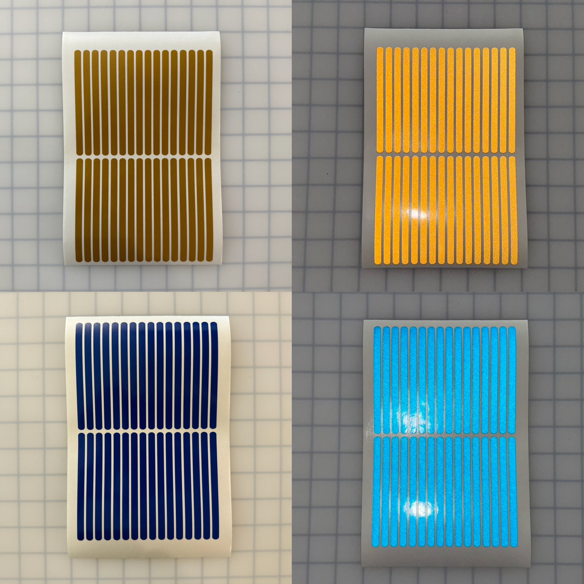 32 Reflective 0.25" x 4" ELG Strips - Reflective Pro