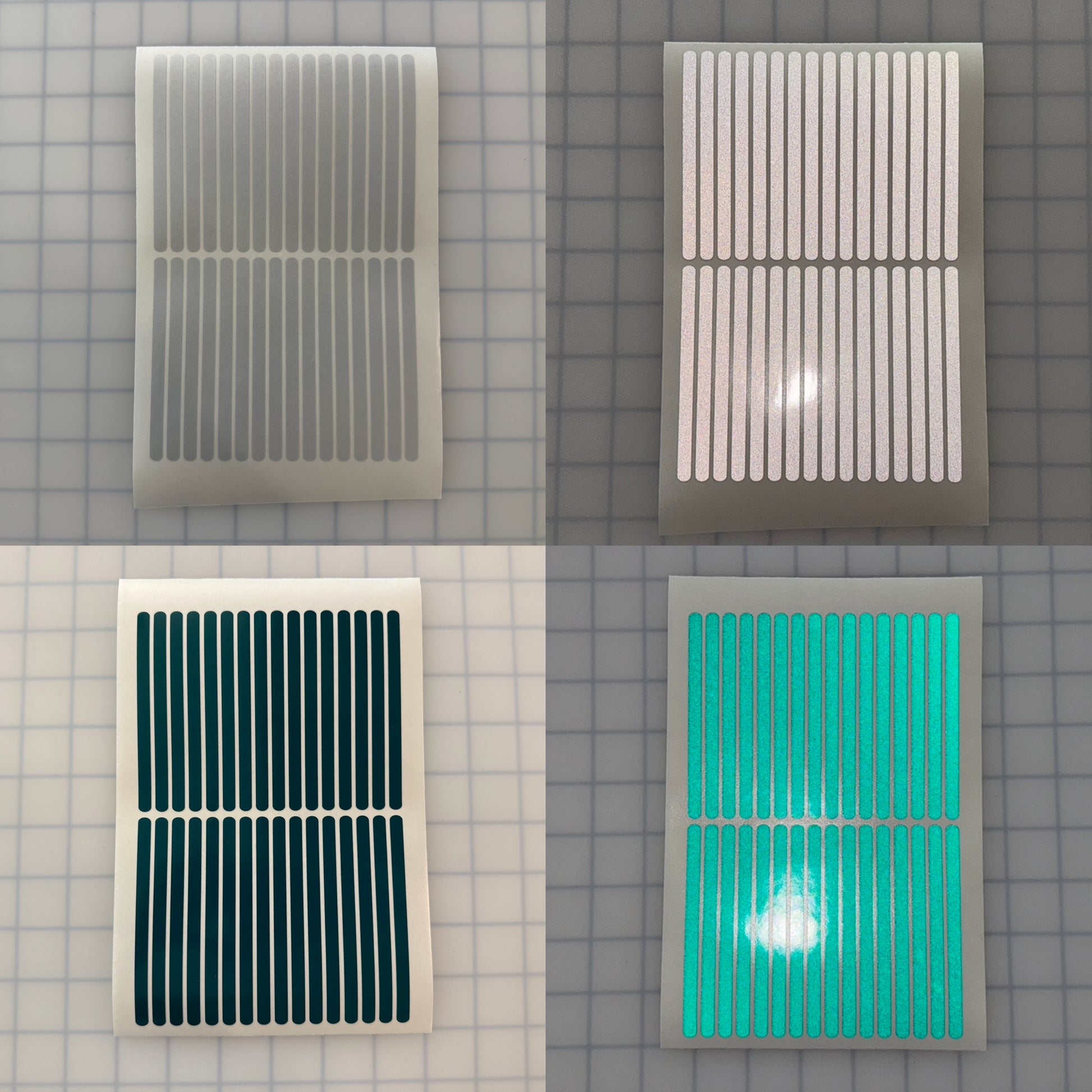 32 Reflective 0.25" x 4" ELG Strips - Reflective Pro