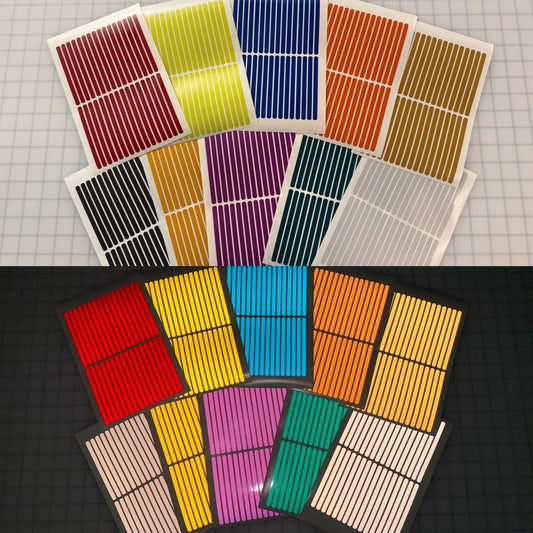 32 Reflective 0.25" x 4" ELG Strips - Reflective Pro