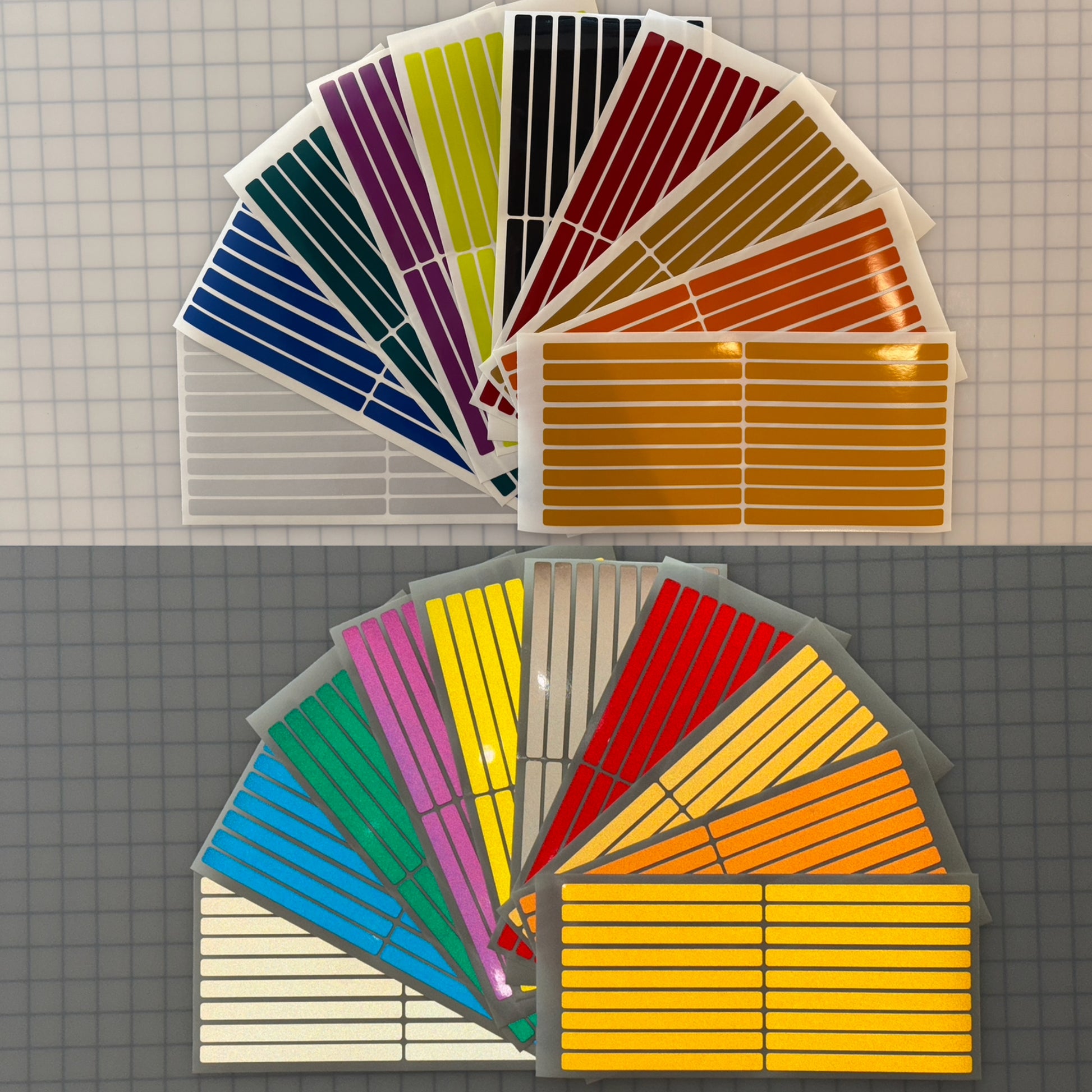 18 Reflective 0.5" x 6" ELG Strips - Reflective Pro