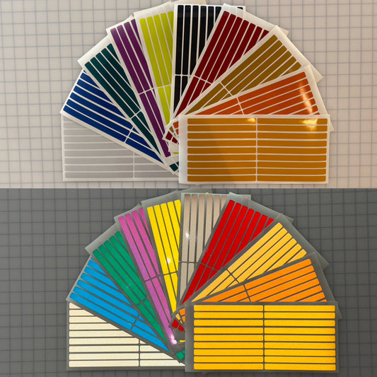 18 Reflective 0.5" x 6" ELG Strips - Reflective Pro