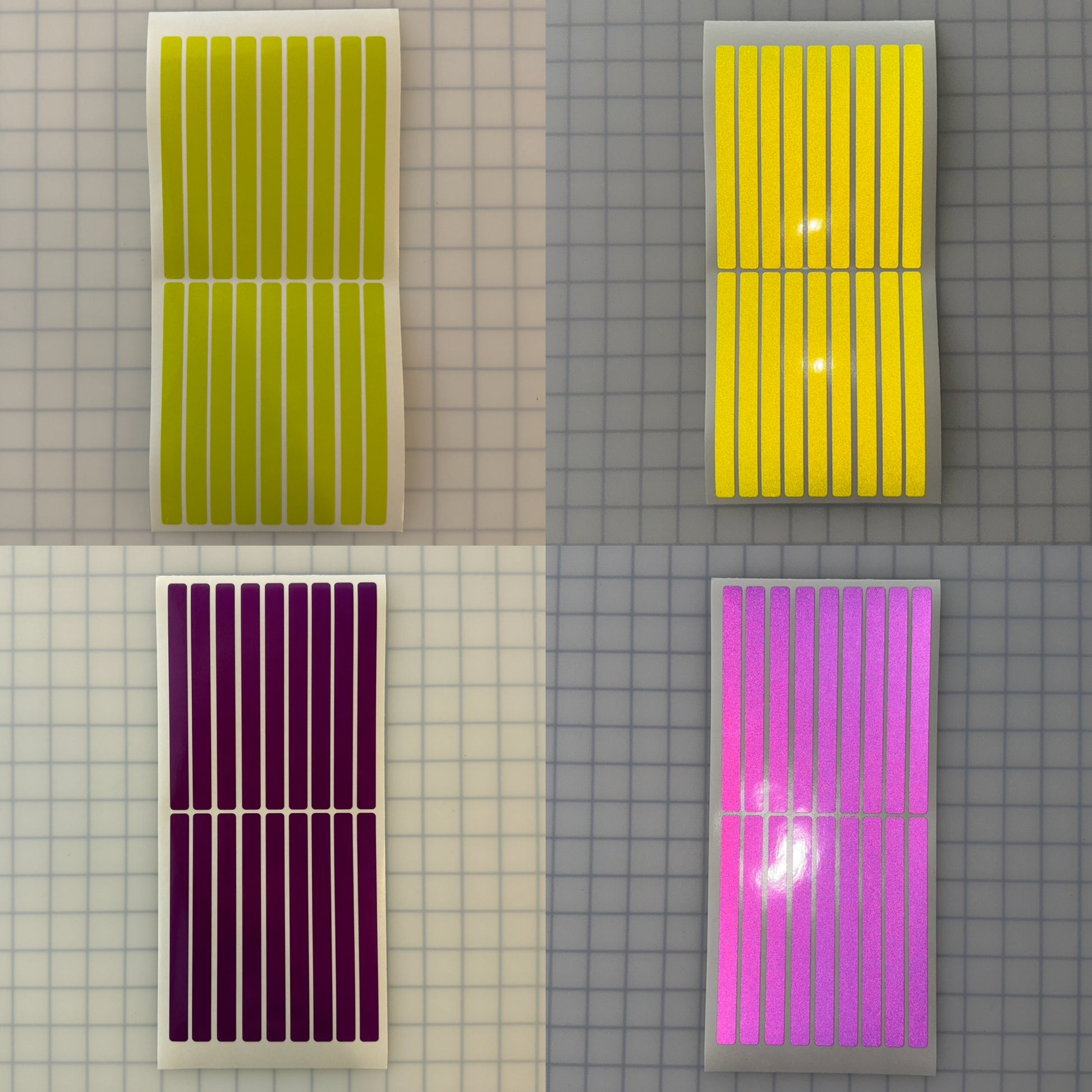 18 Reflective 0.5" x 6" ELG Strips - Reflective Pro