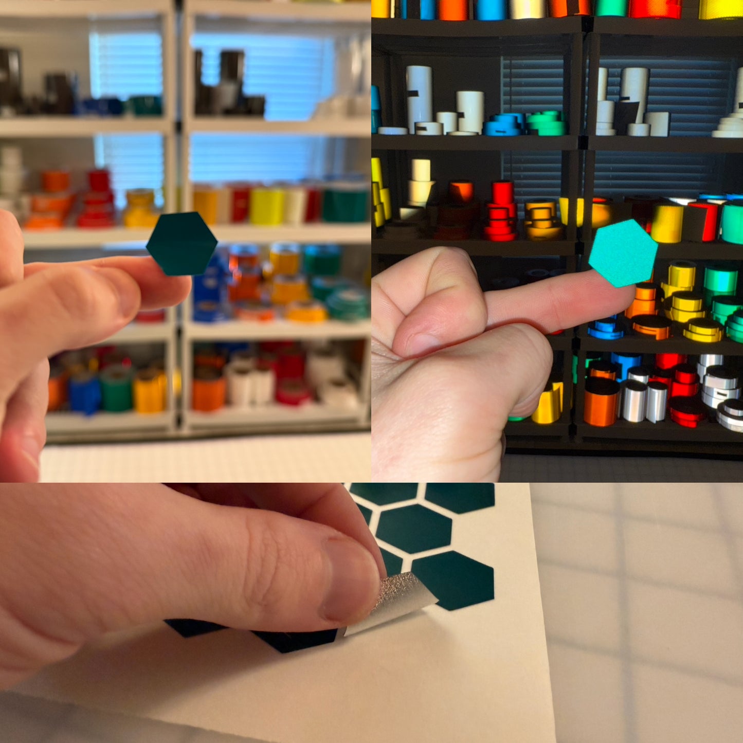 84 Reflective 3/4" ELG Hexagons