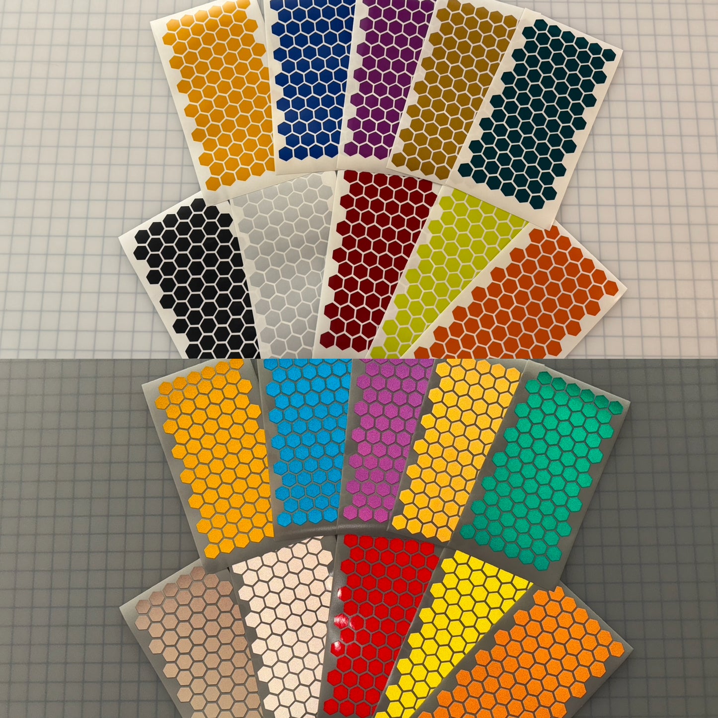 84 Reflective 3/4" ELG Hexagons