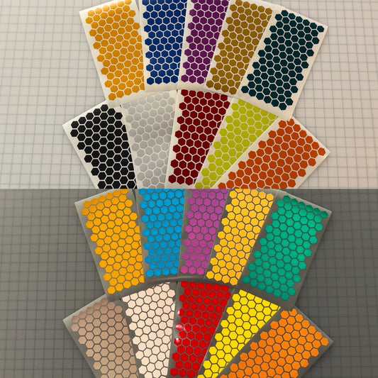 84 Reflective 3/4" ELG Hexagons