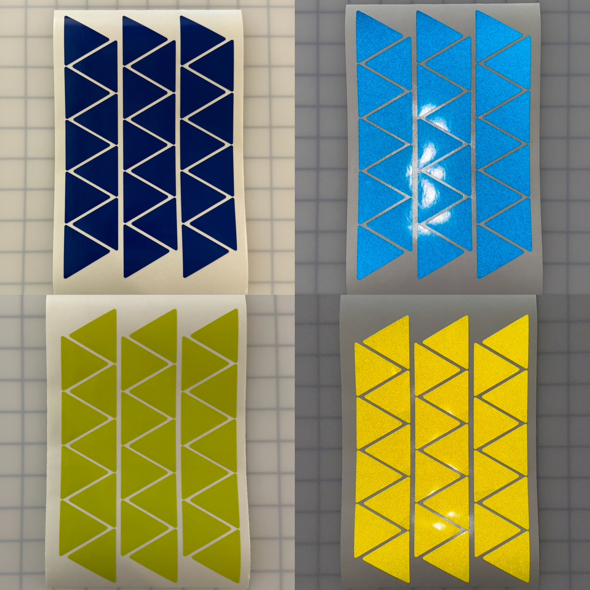 27 Reflective 1.5" ELG Triangles - Reflective Pro