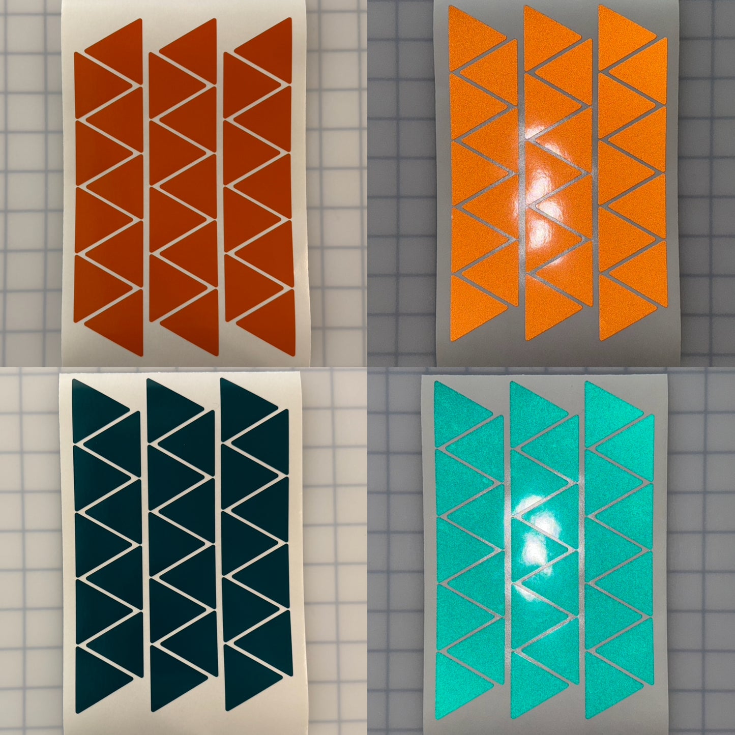 27 Reflective 1.5" ELG Triangles - Reflective Pro