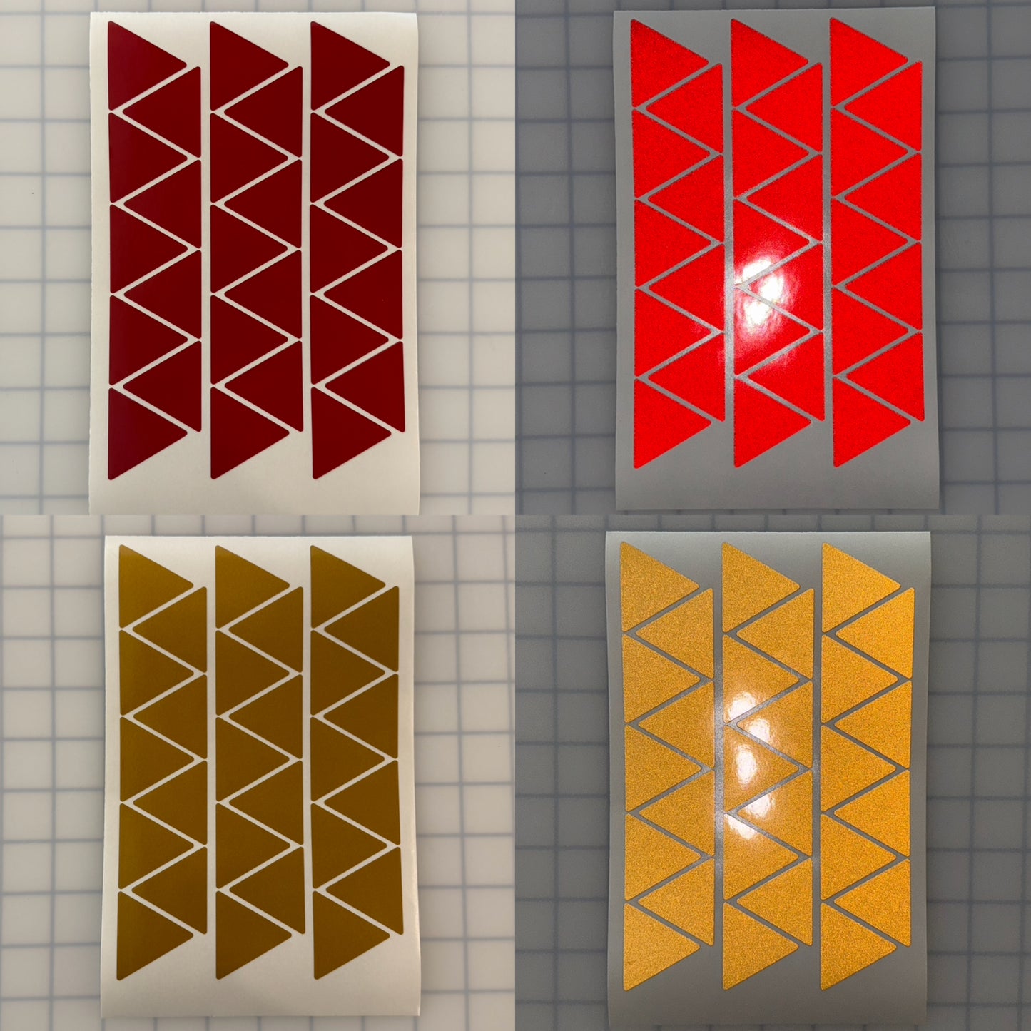 27 Reflective 1.5" ELG Triangles - Reflective Pro