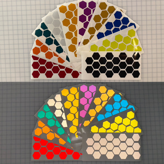 20 Reflective 1.75" x 1.52" ELG Hexagons