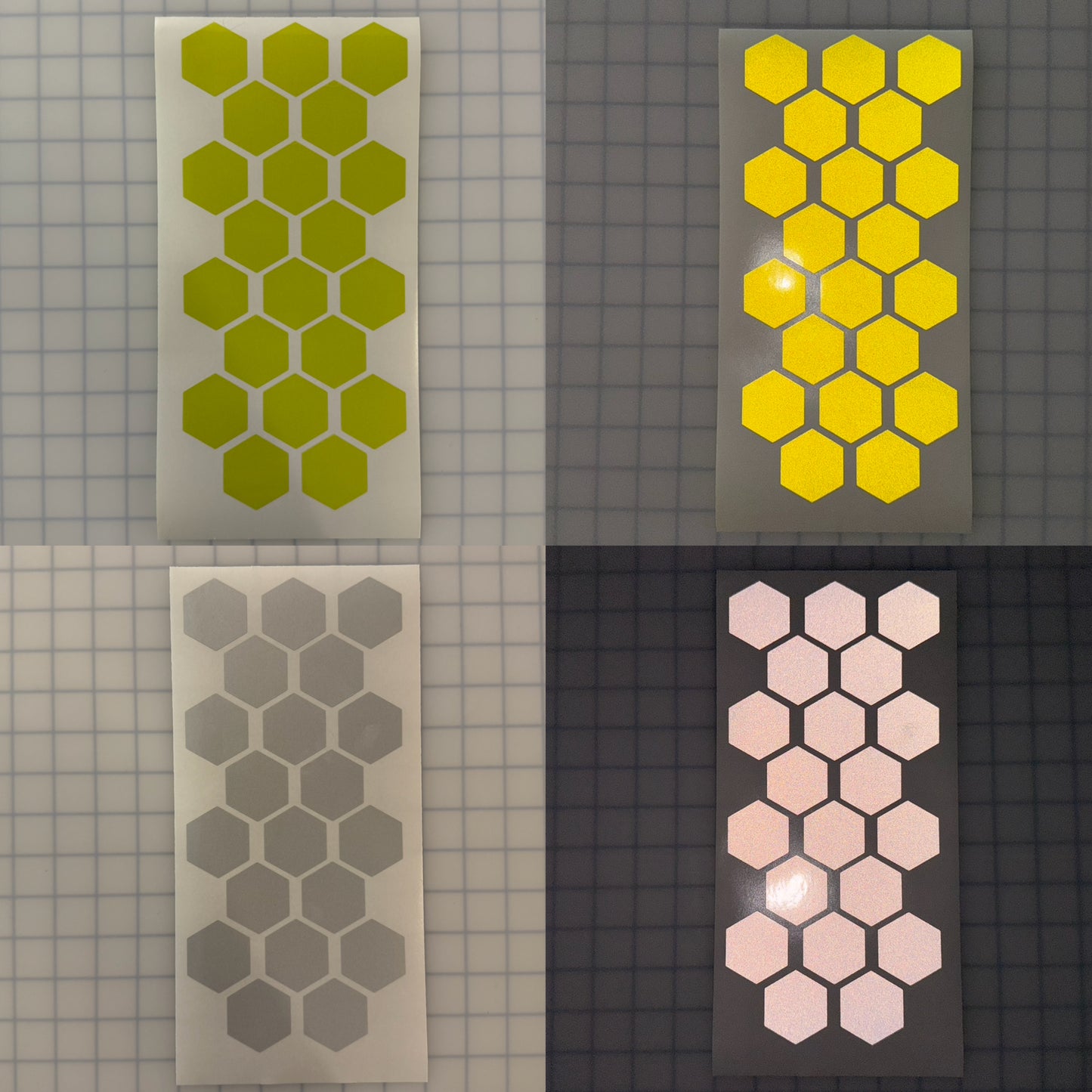 20 Reflective 1.75" x 1.52" ELG Hexagons