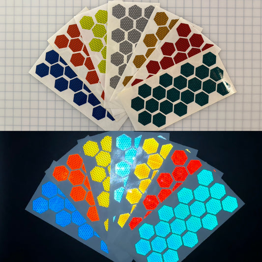 20 Reflective 1.75" V98 Prismatic Hexagons