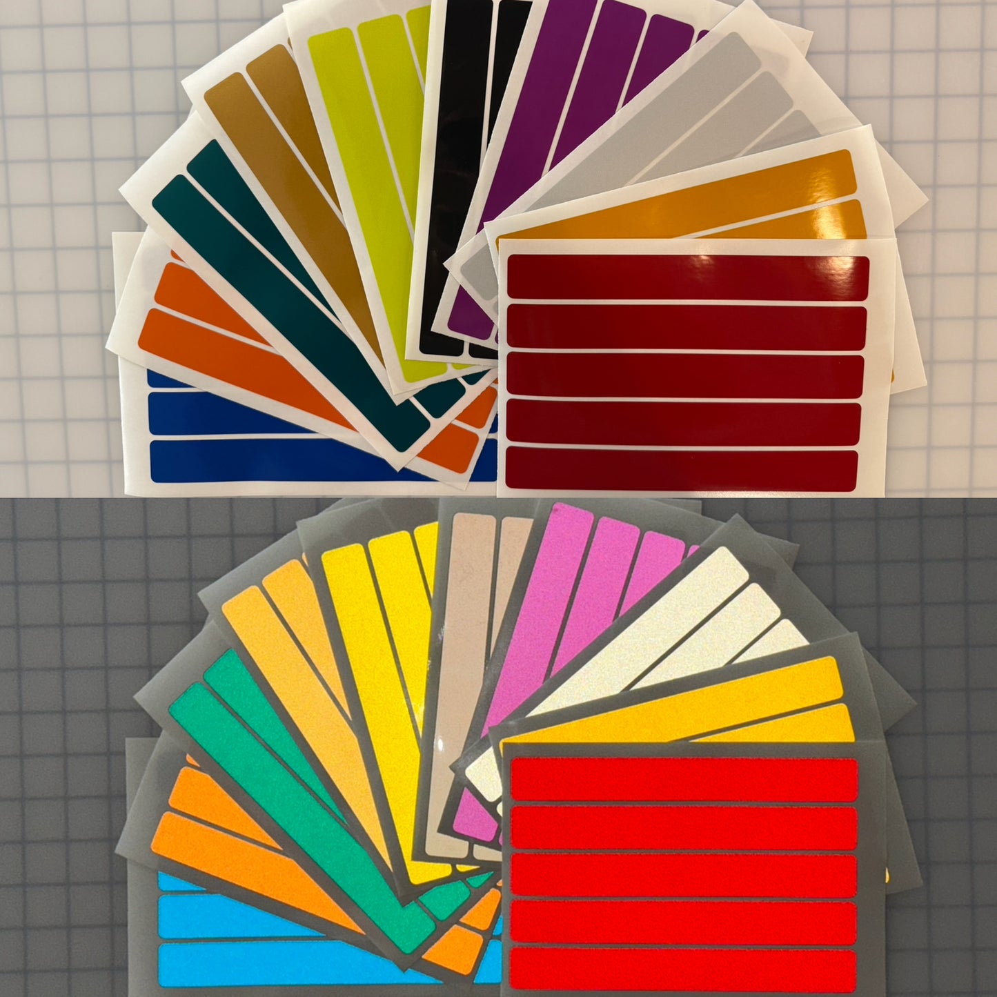 5 Reflective 1" x 8" ELG Strips