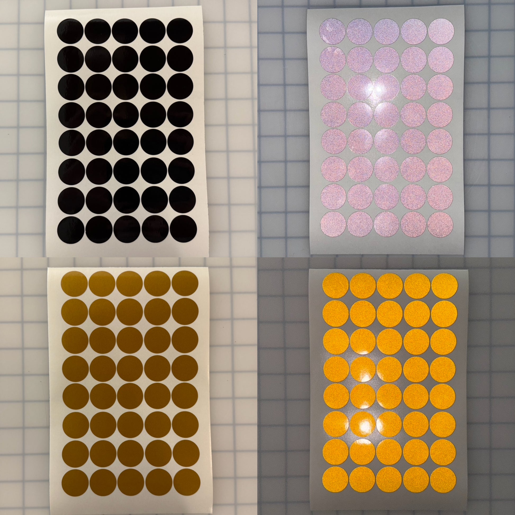 40 Reflective 1" ELG Dots (Circles) - Reflective Pro
