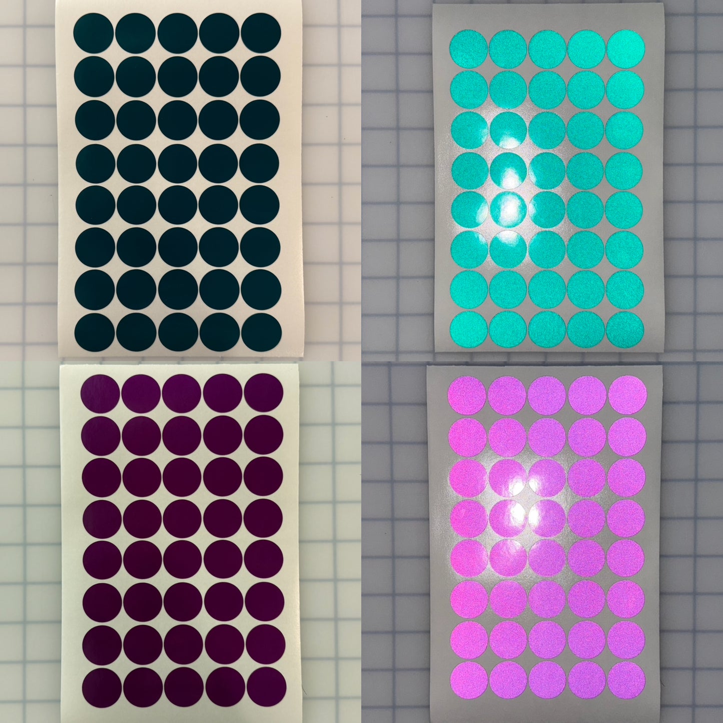 40 Reflective 1" ELG Dots (Circles) - Reflective Pro