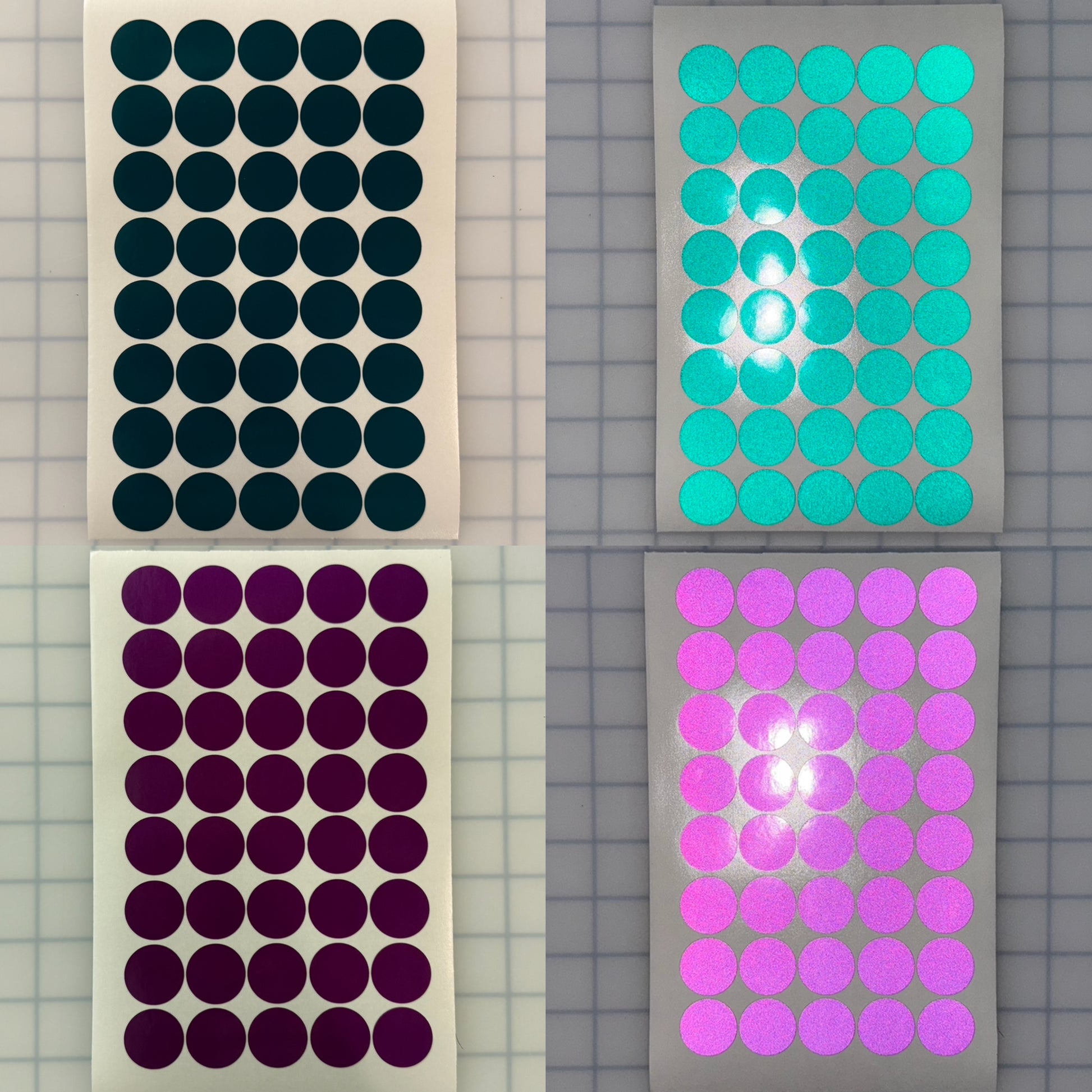 40 Reflective 1" ELG Dots (Circles) - Reflective Pro