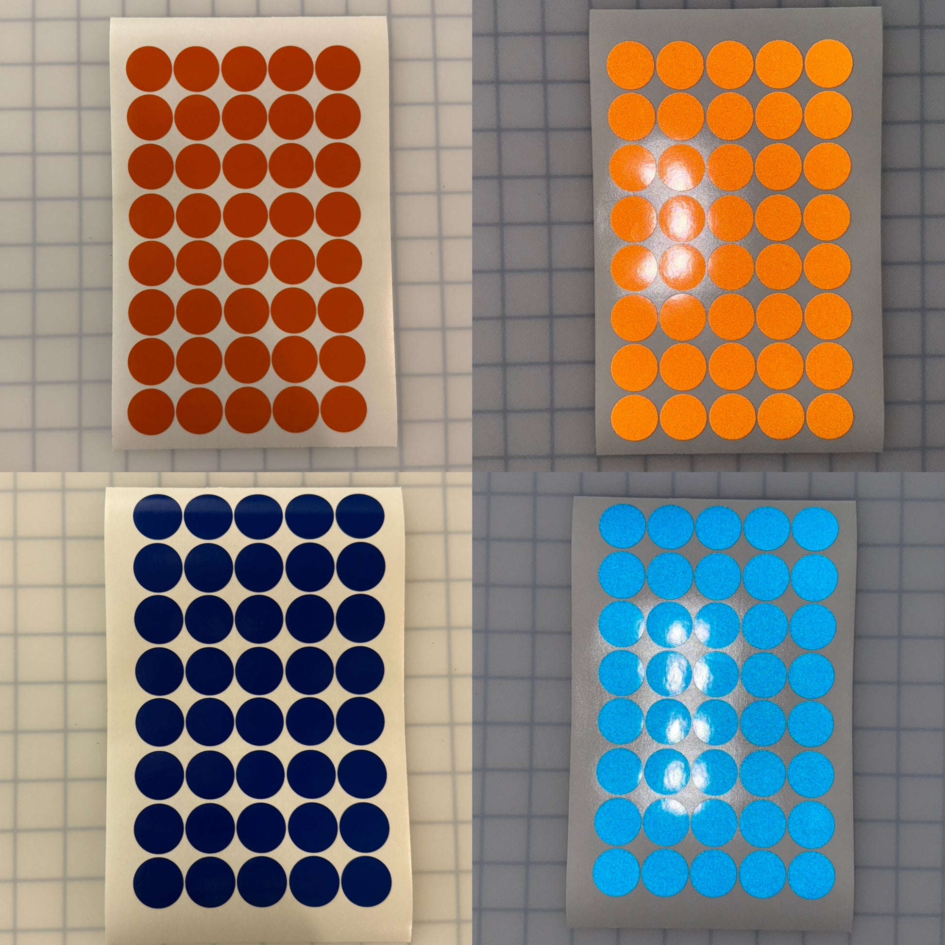 40 Reflective 1" ELG Dots (Circles) - Reflective Pro
