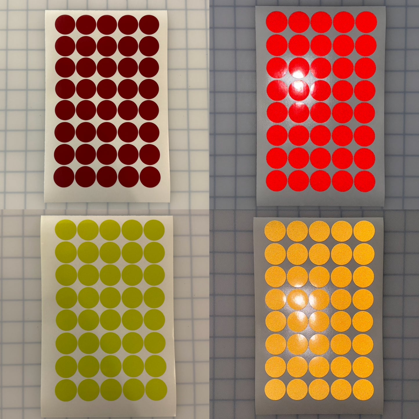 40 Reflective 1" ELG Dots (Circles) - Reflective Pro