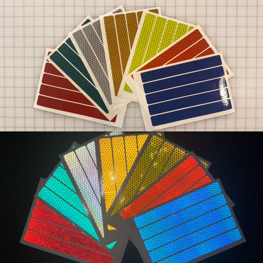 5 Reflective 1" x 8" V98 Prismatic Strips