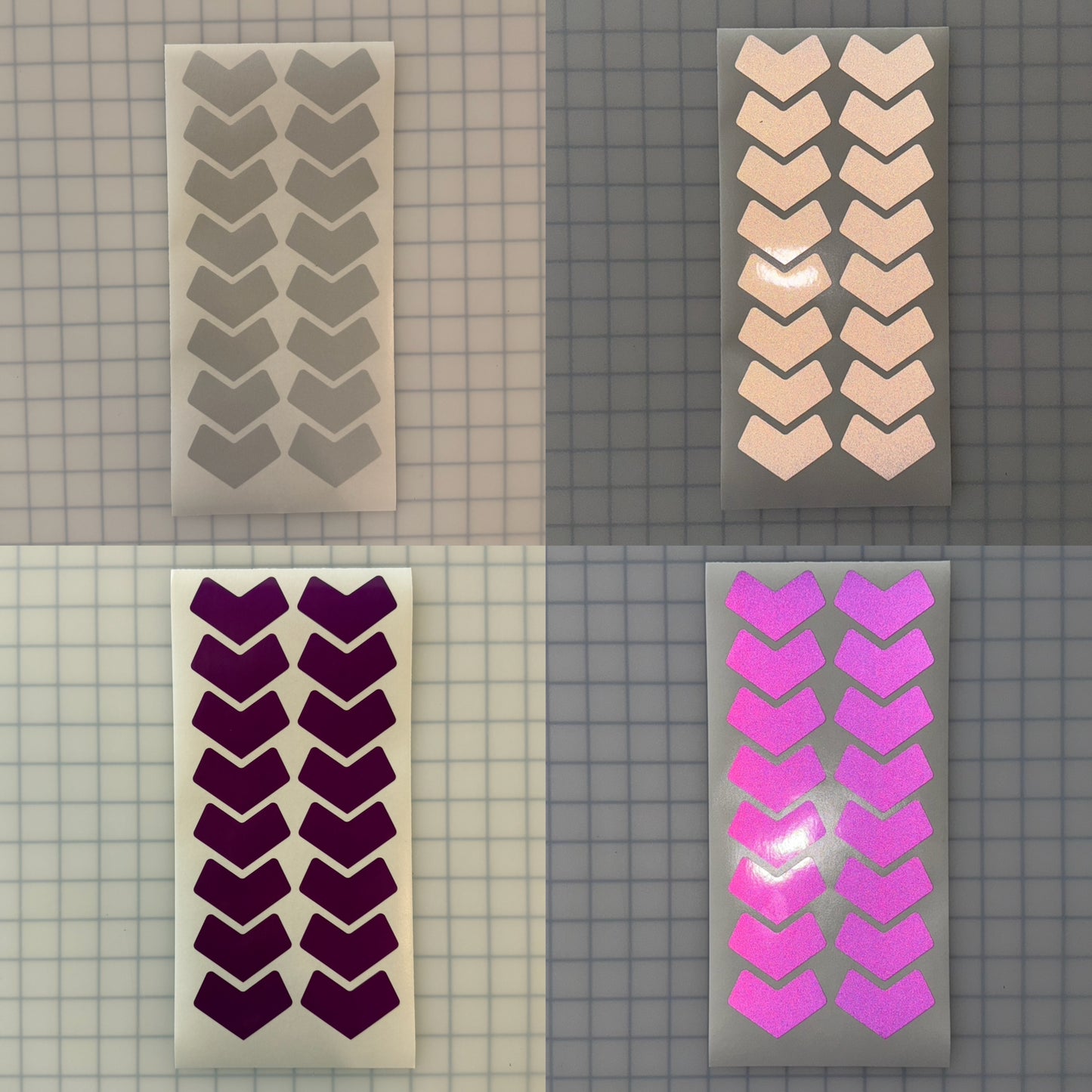 16 Reflective 2.5" x 1.7" ELG Chevrons - Reflective Pro