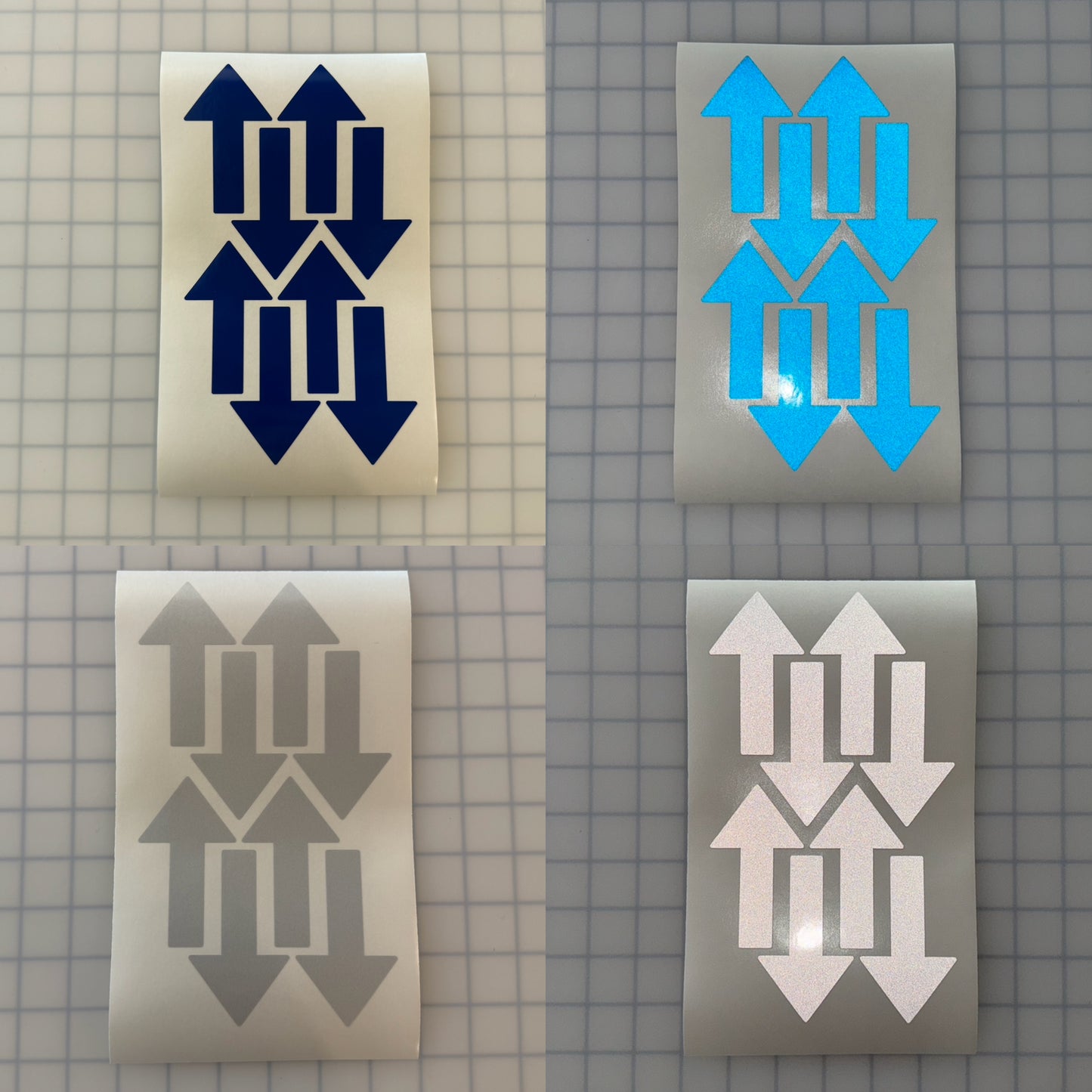 8 Reflective 2" x 3.4" ELG Arrows