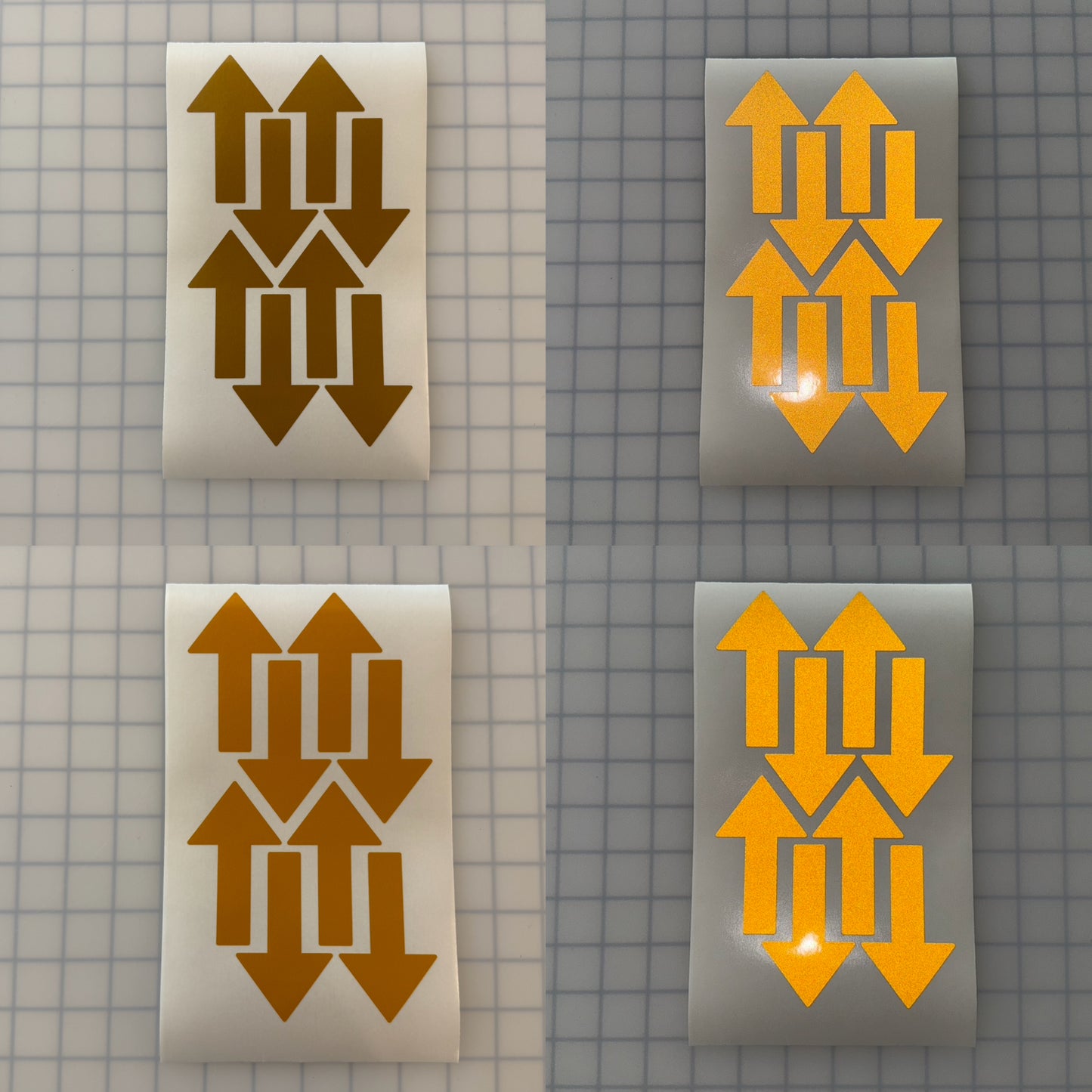 8 Reflective 2" x 3.4" ELG Arrows