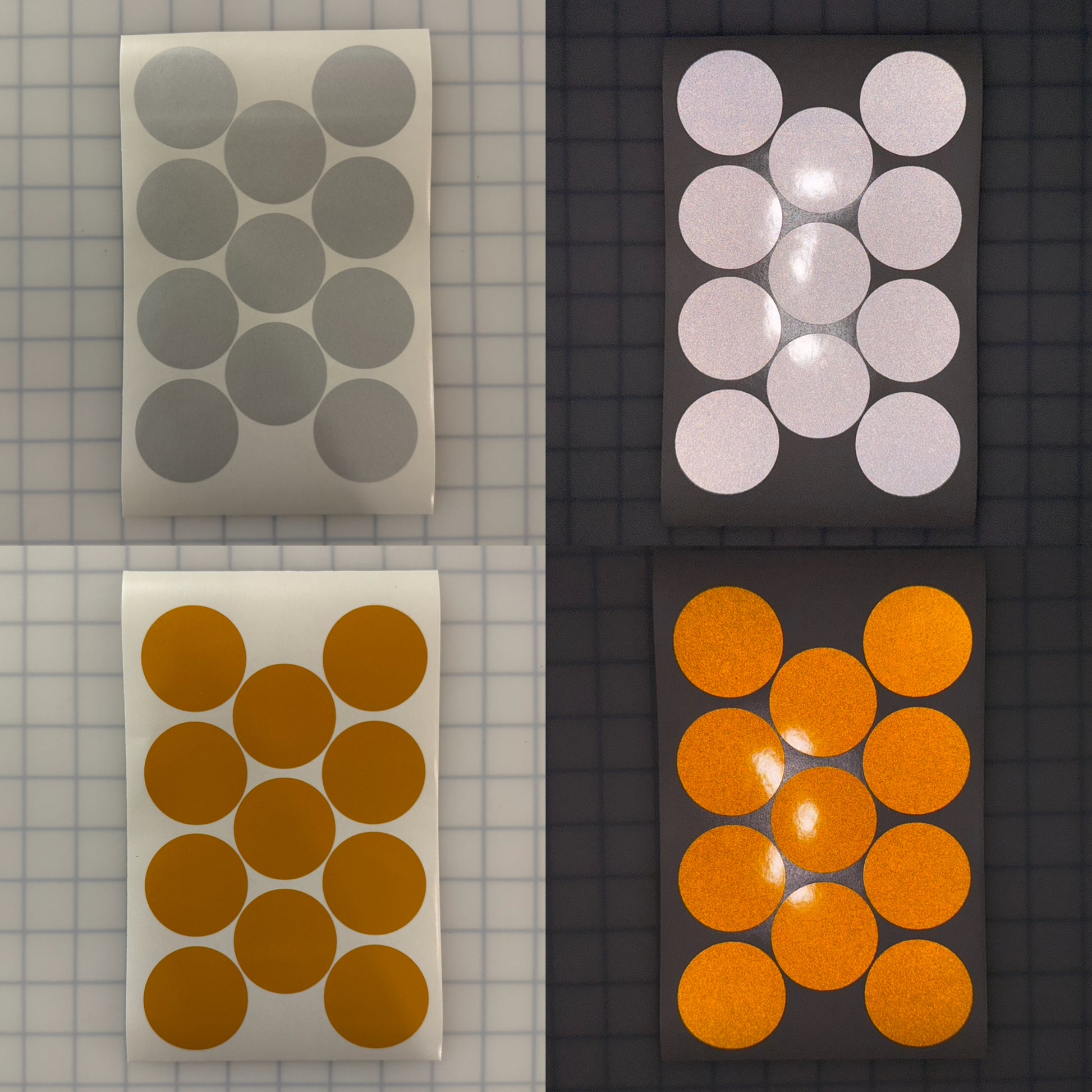 11 Reflective 2" ELG Dots (Circles) - Reflective Pro