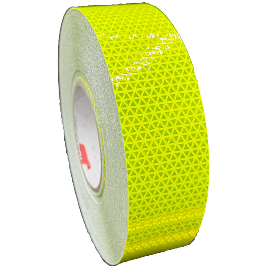 2" Inch Oralite V98 Fluorescent Lime Prismatic Reflective Tape - Reflective Pro