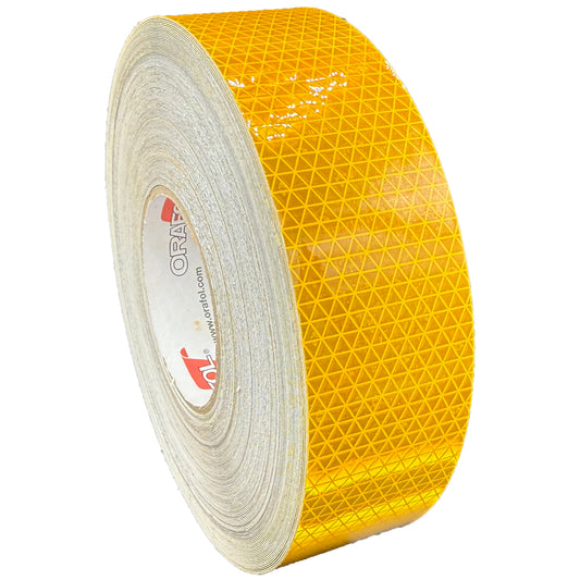 2" Inch Oralite V98 School Bus Yellow Prismatic Reflective Tape - Reflective Pro