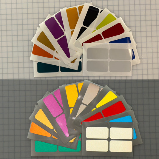 4 Reflective 2" x 4" ELG Rectangles