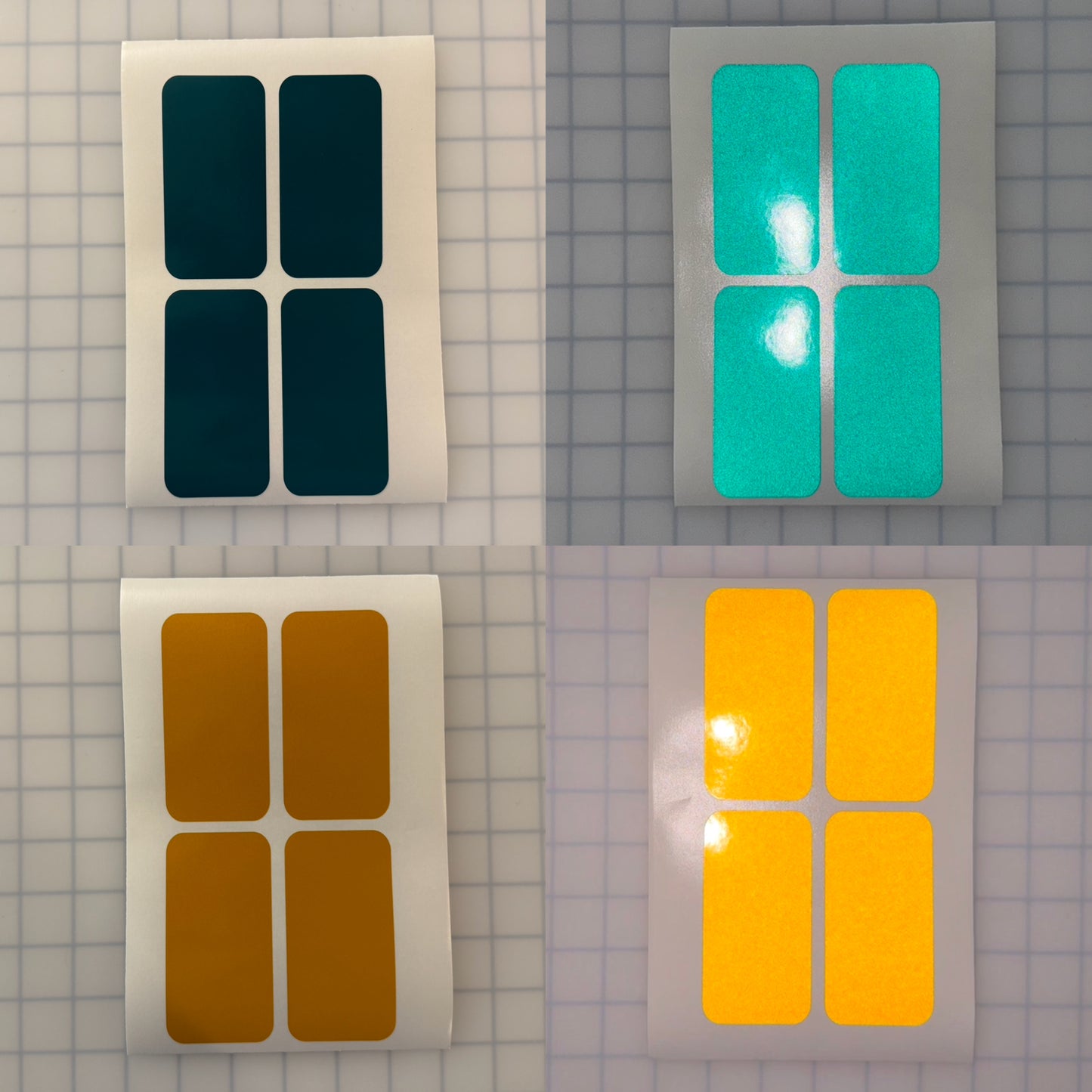 4 Reflective 2" x 4" ELG Rectangles