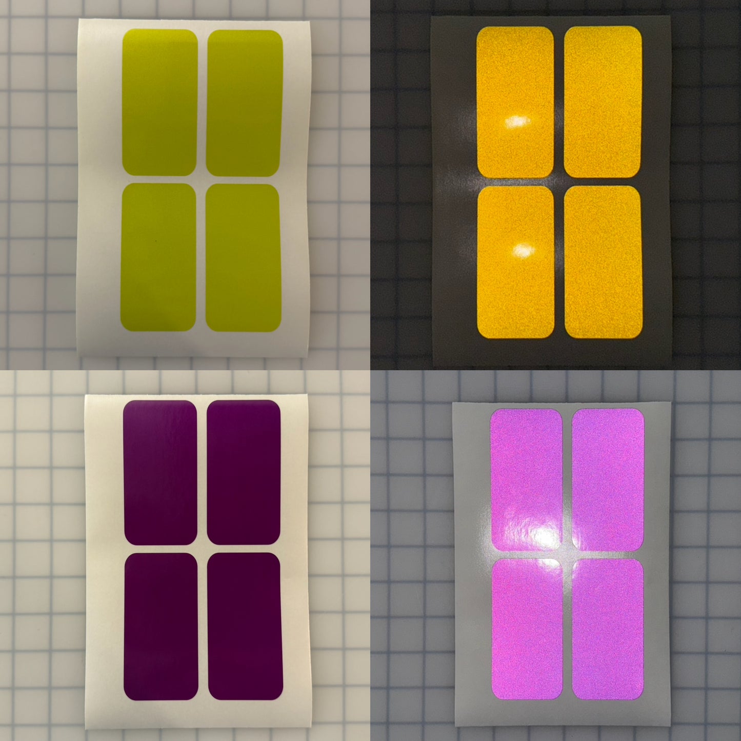 4 Reflective 2" x 4" ELG Rectangles