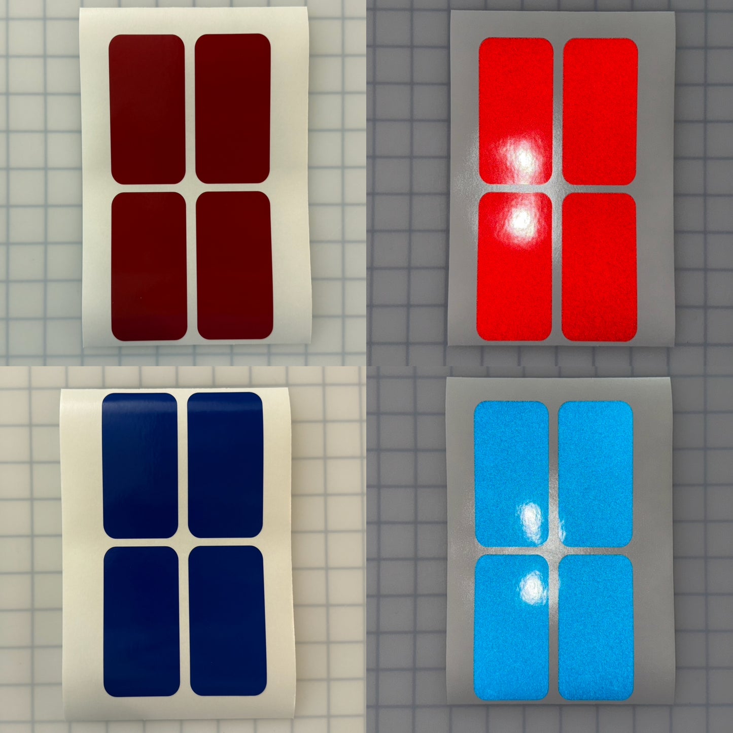 4 Reflective 2" x 4" ELG Rectangles