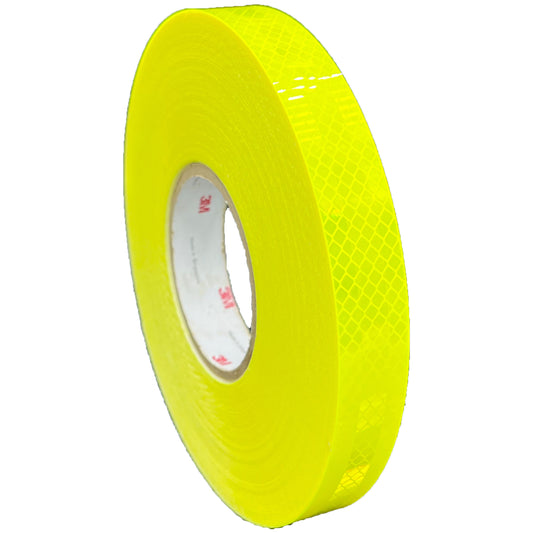 1" Inch Fluorescent Lime Reflective Tape 3M 3930 HIP - Reflective Pro