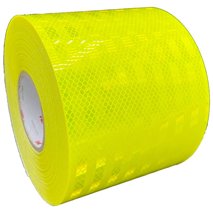 6" Inch Fluorescent Lime Reflective Tape 3M 3930 HIP