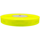 1" Inch Fluorescent Lime Reflective Tape 3M 3930 HIP