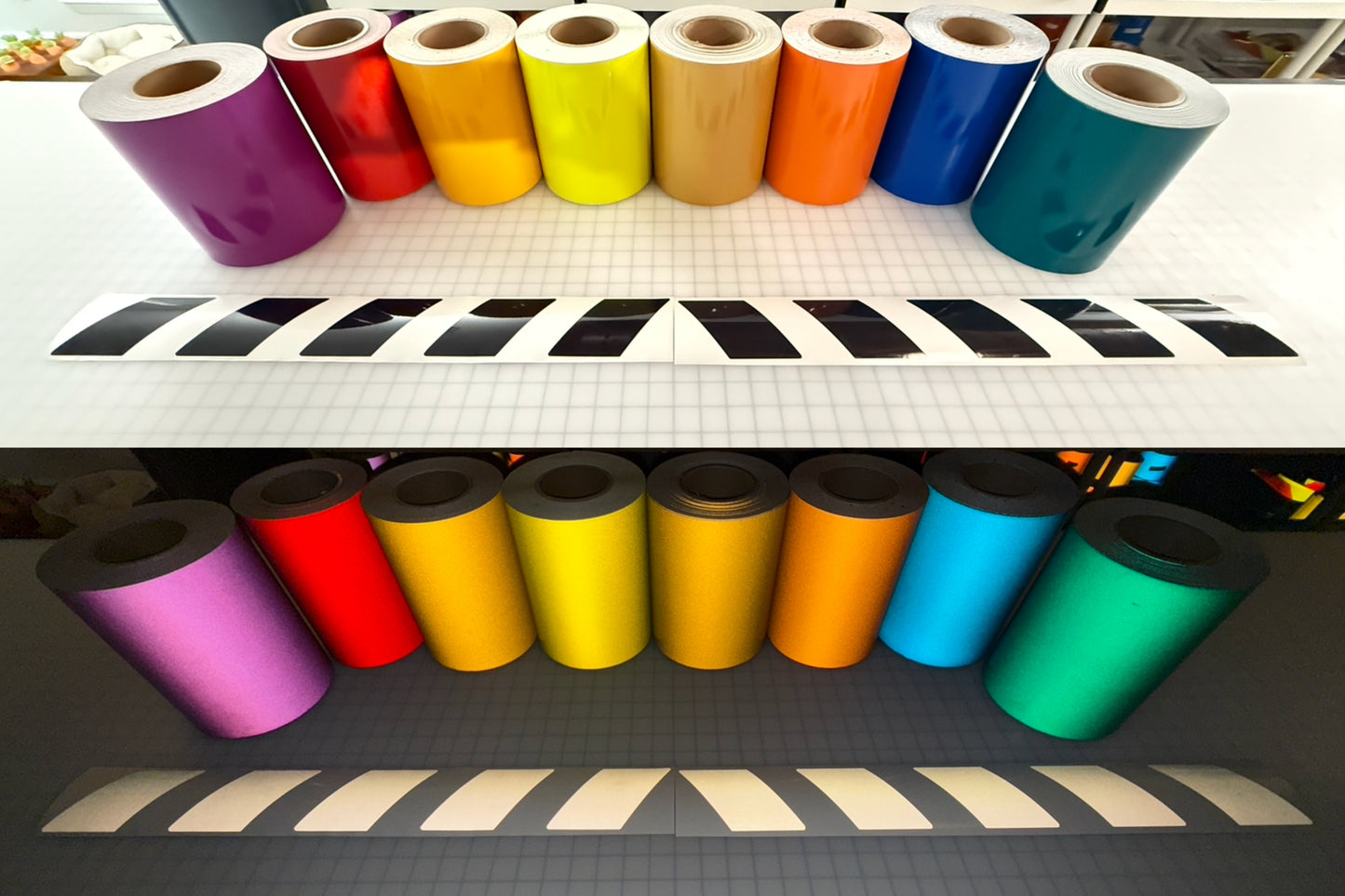Reflective Shadow Chevron 3" x 50" Panel - Reflective Pro