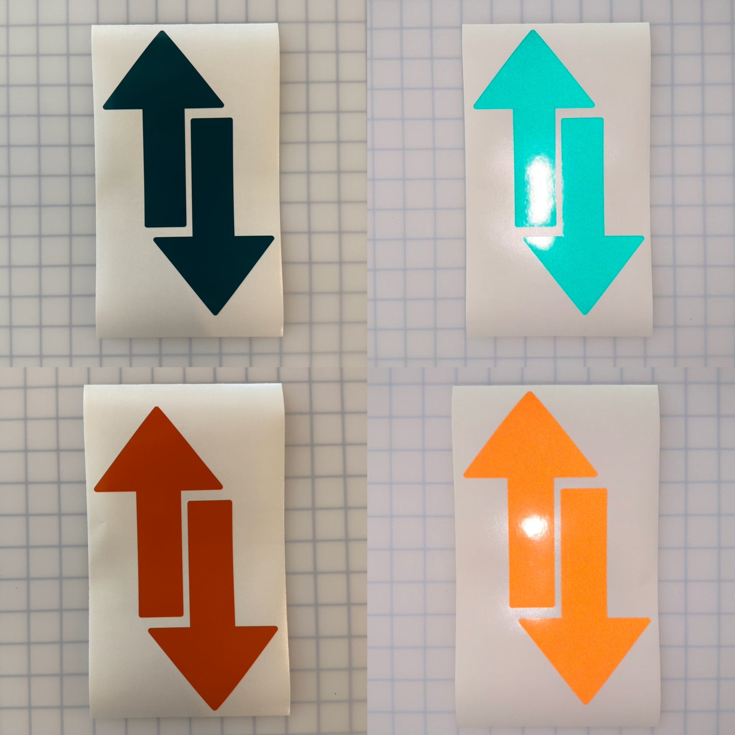 2 Reflective 4" x 6.5" ELG Arrows