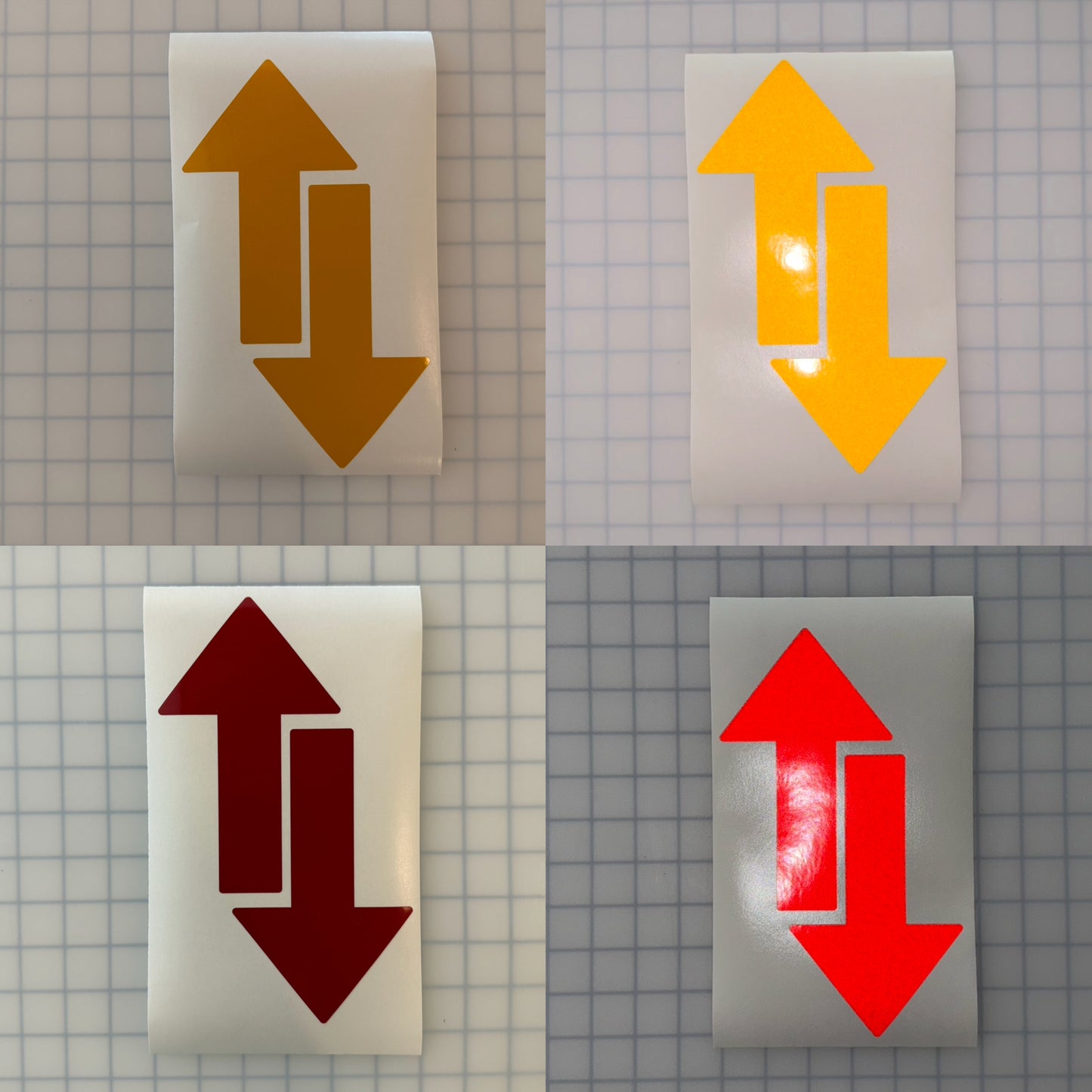 2 Reflective 4" x 6.5" ELG Arrows