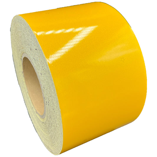 4" Inch Yellow Reflective Tape Super Engineer Grade Nikkalite SEG 15000 (Type 2) - Reflective Pro