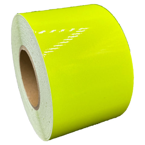 4" Inch Fluorescent Lime Reflective Tape Nikkalite 48000 (Type 1 ELG)