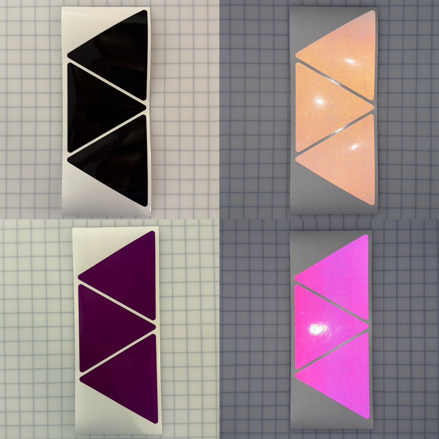 3 Reflective 5.5" x 6.3" ELG Triangles - Reflective Pro