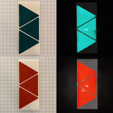 3 Reflective 6.3" x 5.5" V98 Prismatic Triangles