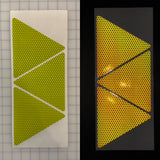 3 Reflective 6.3" x 5.5" V98 Prismatic Triangles