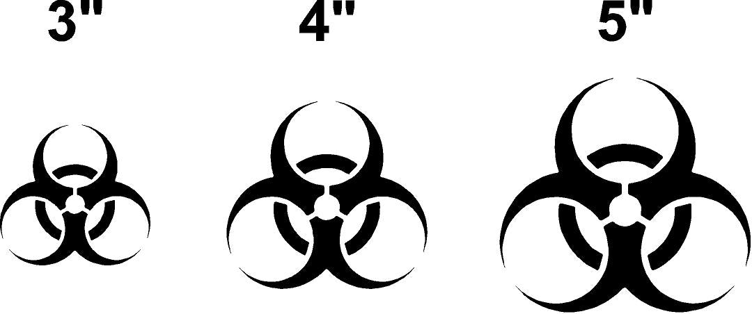 Reflective Prismatic "Biohazard" Sticker Oralite V98 - Reflective Pro